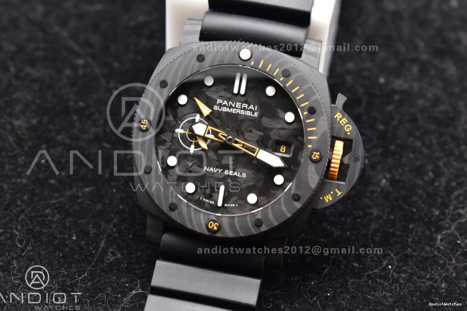 VSF Dial Carbotech Rubber Strap Edition Best 1:1 On 985 PAM1324 P Black Black WellDesigned 0308